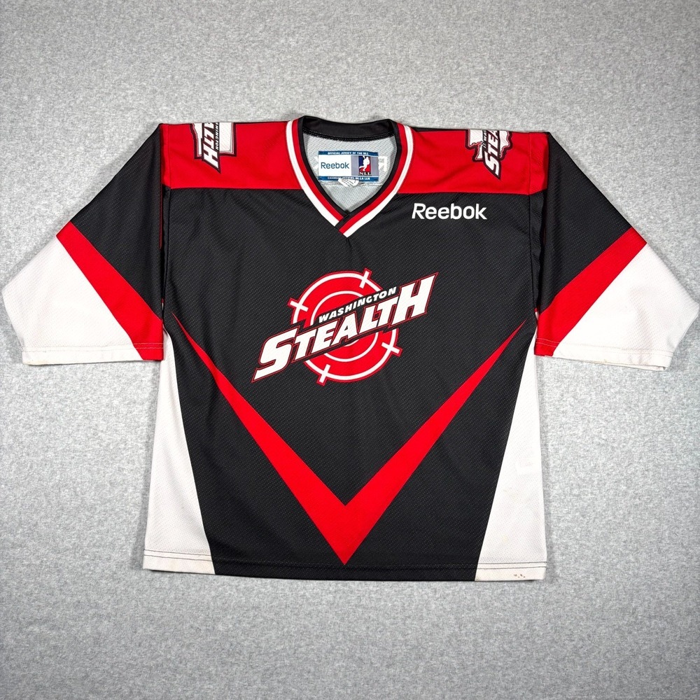 Washington Stealth Jersey Mens Large Multi Reebok National Lacrosse League NLL
